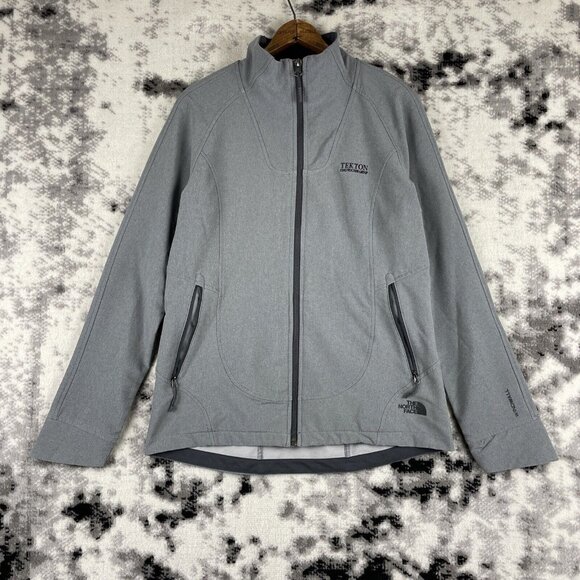 The North Face Jackets & Blazers - North Face Tech Stretch Jacket Womens Size Medium Gray‎ Windwall Outdoors Hiking
